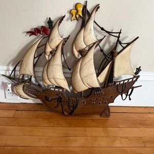 Vintage Nautical Wall Art Ship Decor